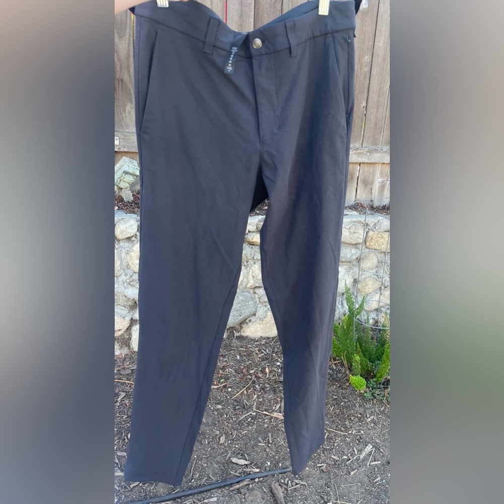 lululemon athletica Men's Charcoal abc classic fit trouser warpstreme